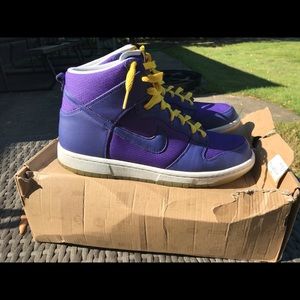 Nike dunk high premium purple size 9.5